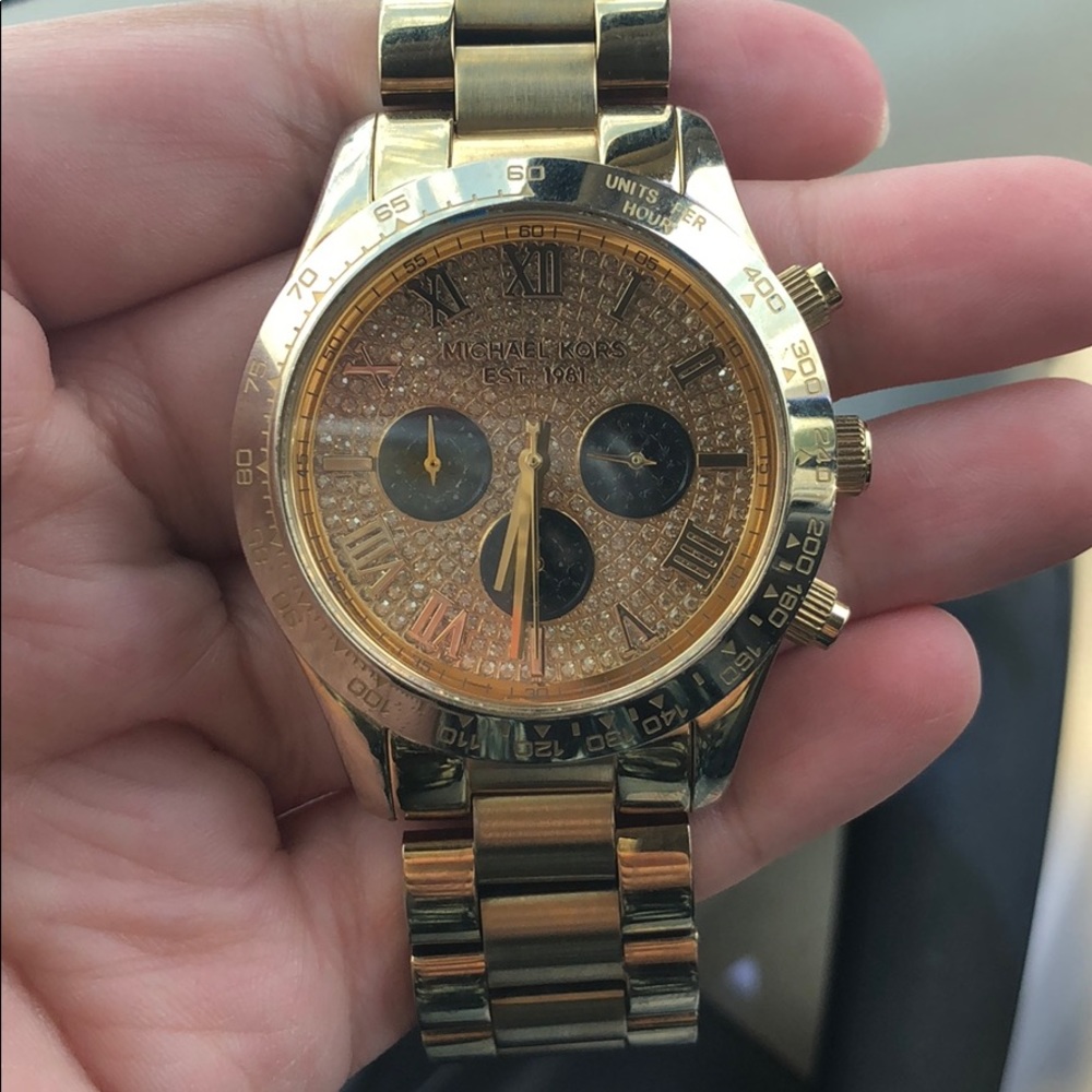Gold Michael Kors watch